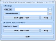 FoxPro Sybase Anywhere Import, Export & Convert So screenshot